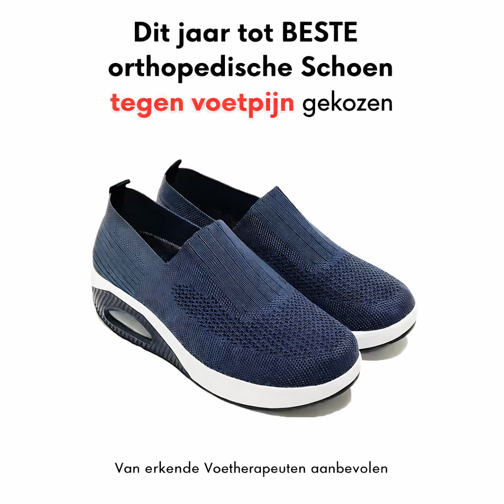 Selora | Dames Orthopedische Instapschoen met Luchtkussen Zool en Wigvormige Platform