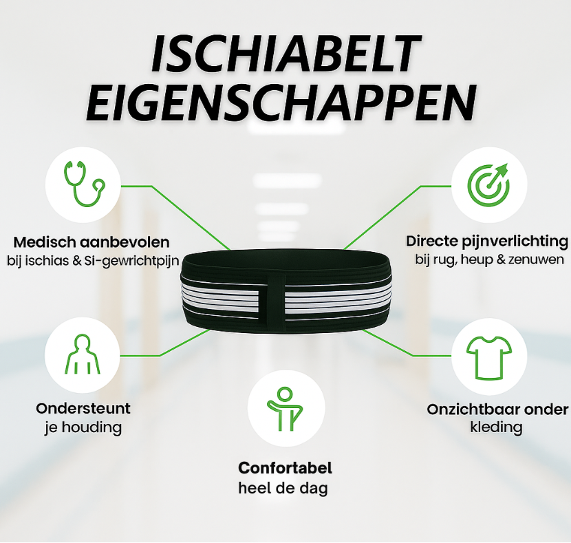 IschiaBelt – Directe verlichting bij rug- en zenuwpijn
