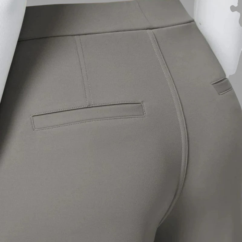 Aurora | Dames Wide Leg Broek met Hoge Taille en Plooidetail