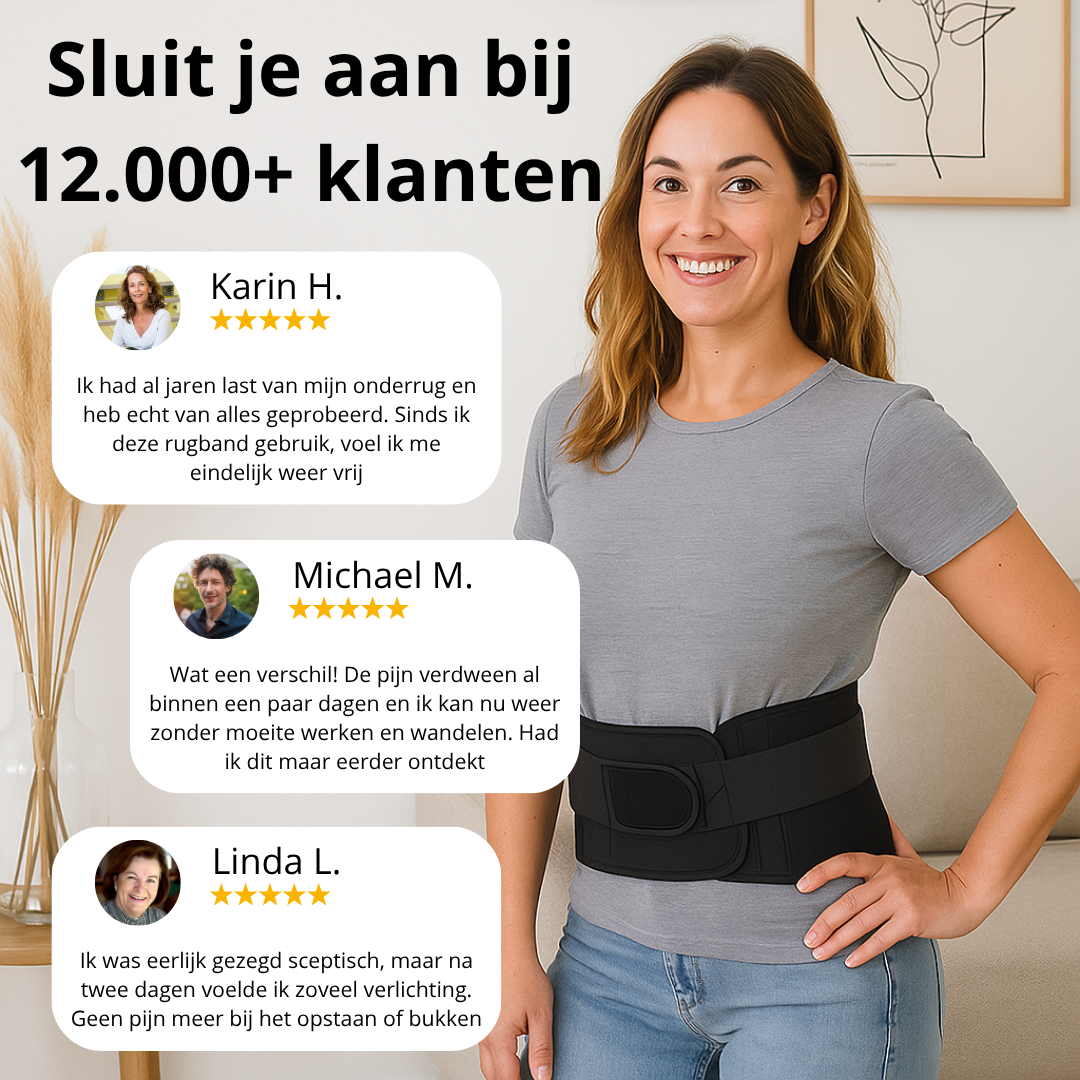 CoreBelt Max- Weer lekker wandelen, bukken en tillen met vertrouwen