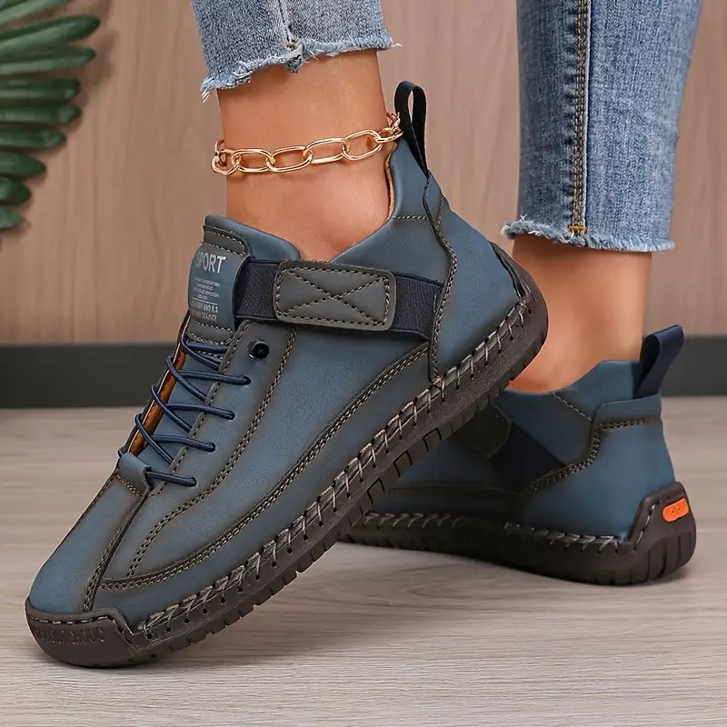 Mia | Dames Orthopedische Sneaker met Leren Look en Ergonomische Zool