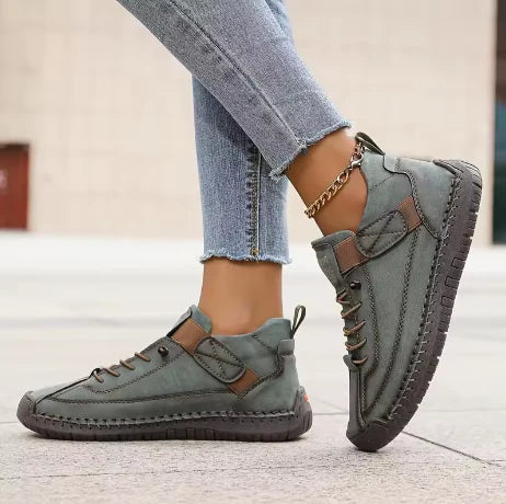 Mia | Dames Orthopedische Sneaker met Leren Look en Ergonomische Zool