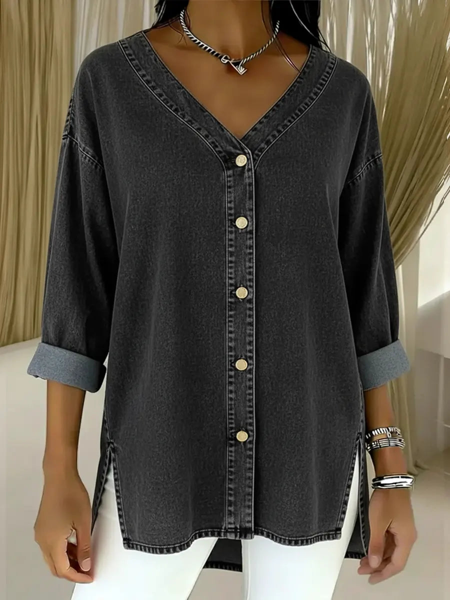 Almira – Elegante denim blouse