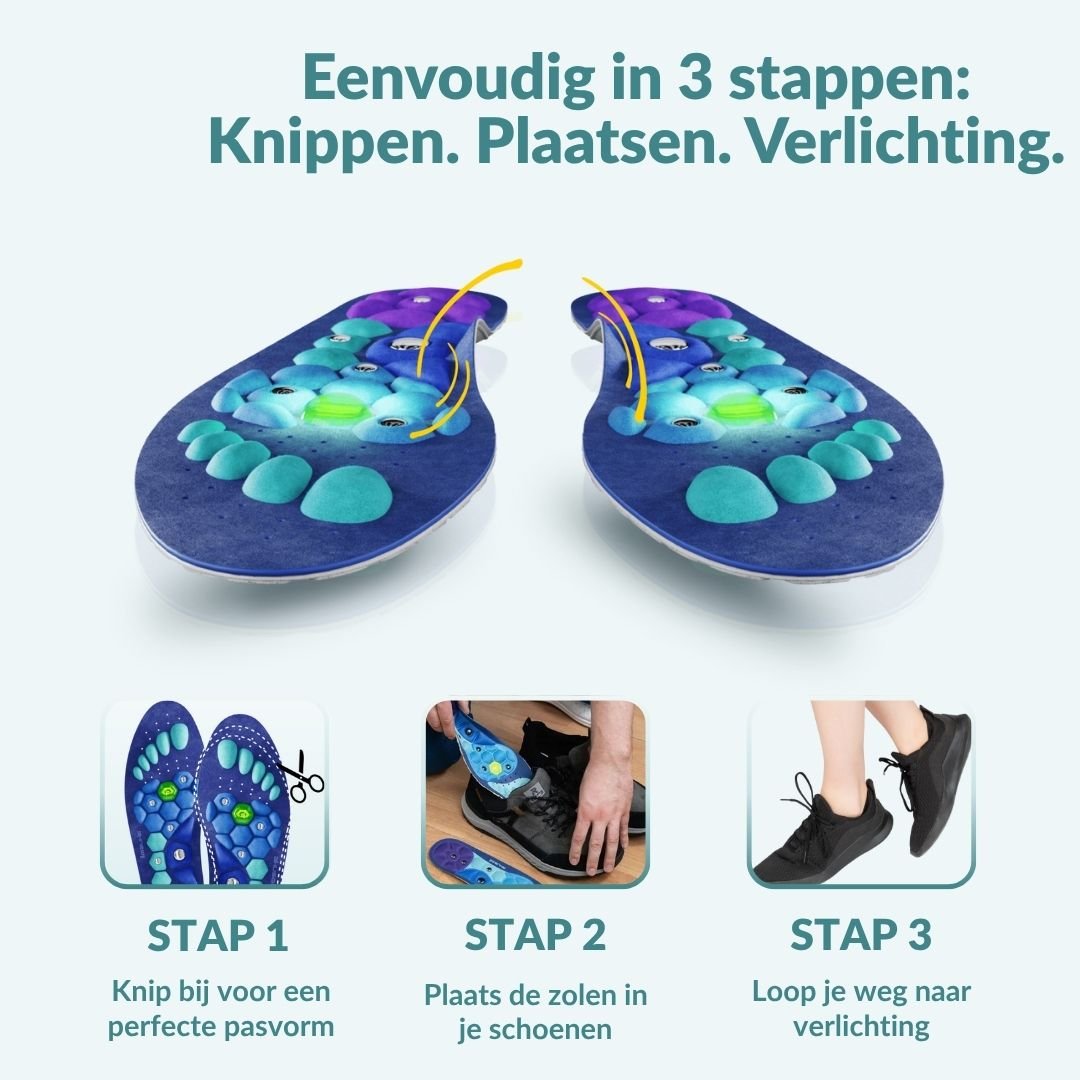 Daveya Magnetische Drukpuntzool – Comfort en verlichting bij elke stap.