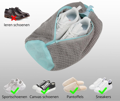 Schoenenwasser – De slimme waszak die je schoenen én wasmachine beschermt