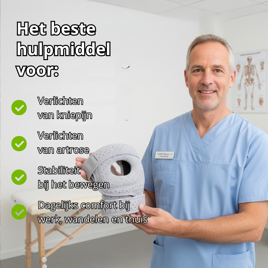 OrthoKnee Pro – De brace die je knie ontspant, stabiliseert en direct verlichting geeft